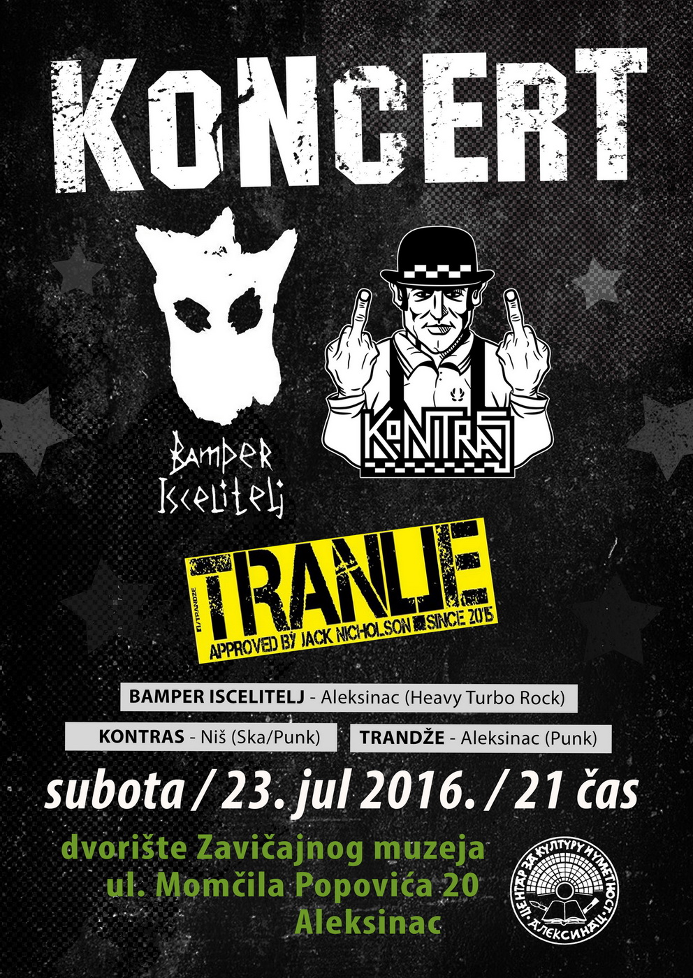Rok koncert „Trandže“, „Bamper iscelitelj“, „Kontras“
